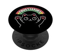 Trust Issues- Funny Design for All Who are Weary of People PopSockets PopGrip Adhésif
