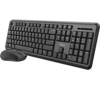 Trust Italian Black Silent Wireless Keyboard and Mouse Set for PC and Mac (Ensemble clavier et souris sans fil silencieux pour PC et Mac)