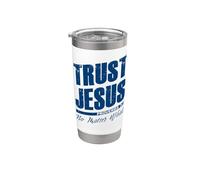 Trust Jesus No Matter What Christian Faith Proverbes 3:5 Gobelet isotherme en acier inoxydable double paroi