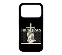 Trust Jesus Priing Hands Christian Cross Faith Coque pour iPhone 17 Pro