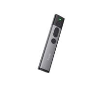 Trust Kazun Télécommande RF Aluminium Noir : Pointeur Laser Rouge Classe 2 (1mW), USB, RF 2.4GHz, Portée 10m, 4 Boutons, Windows/macOS