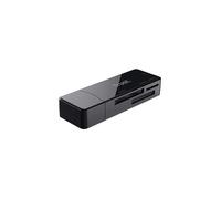 Trust Lecteur de carte mémoire USB 3.2 Gen 1 Type-A noir - MS Micro (M2), MicroSD, SD - Windows, macOS - Référence 21935