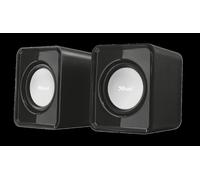 Trust Leto 2.0 Speaker Set - black Haut-parleur, noir, alimenté par USB, connexion par jack 3,5mm