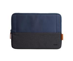 Trust Lisboa Housse Ordinateur Portable 13.3 Pouces, Sacoche PC, Bleu | Pochette en Plastique Recyclé, Homme Femme Collège Loisir Affaire Travail PC Lenovo ASUS HP Dell Acer MacBook