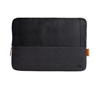 Trust Lisboa Housse Ordinateur Portable 16 Pouces, Pochette en Plastique Recyclé, Sacoche Voyage PC Homme Femme Collège Loisir Affaire Travail Lenovo ASUS HP Dell Acer MacBook - Noir