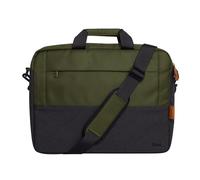 Trust Lisboa Sacoche Homme pour Ordinateur Portable 16 Pouces, Sac Bandoulière avec Sangle pour Chariot, Plastique Recyclé, Housse Voyage PC Femme Collège Loisir Affaire Travail - Vert