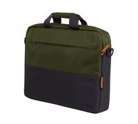 Trust Lisboa Sacoche Homme pour Ordinateur Portable 16 Pouces, Sac Bandoulière avec Sangle pour Chariot, Housse Voyage PC - Vert