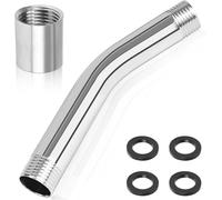 TRUST-Lot de 2 rallonges de pommeau de douche - 1/2" - Bras de douche avec bande d'étanchéité filetée de 2 m et 4 rondelles - Douchette solaire - Pièces de rechange pour pommeau de douche de salle