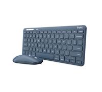 Trust Lyra clavier Souris incluse Universel RF sans fil + Bluetooth QWERTY Italien Bleu