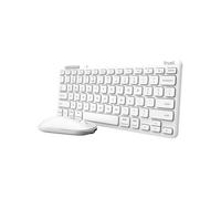 Trust Lyra Ensemble Clavier AZERTY et Souris sans fil Bluetooth/RF 2.4GHz, 1200 DPI, Batterie Rechargeable USB-C, Compatible Windows/macOS/Android/ChromeOS