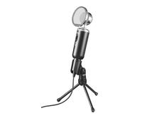 Trust Madell Desktop Microphone - Bouton Mute - Connexion Jack 3,5 mm - Support trépied - Filtre Me
