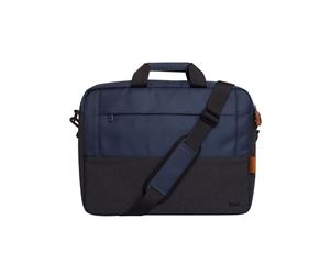 Trust Malette Lisboa 16" Bleu - Polyester Recy ompartiment Antichoc, Sangle Épaule Amovible, 400x305x60mm, 21L, Réf: 24980
