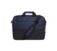 Trust Malette Lisboa 16" Bleu - Polyester Recyclé, Compartiment Antichoc, Sangle Épaule Amovible, 400x305x60mm, 21L, Réf: 24980