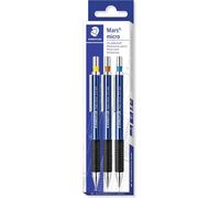 Trust-Mars Micro, Porte-Mines De Haute Qualité Pour Écriture Et Dessin, Étui Plastique Avec 3 Porte-Mines 0.3/0.5/0.7 Mm À Canon Droit, 775 Sc Wp3