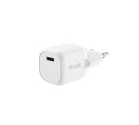 Trust Maxo Chargeur Secteur Universel Blanc - USB-C 20W PD & PPS, 5-12V, 3A, Type C, Protections Surcharge/Court-Circuit, Intérieur, 35x67x30mm
