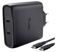 Trust Chargeur secteur Maxo 2 ports USB-C 100W Noir