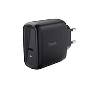 Trust Chargeur Secteur USB-C 65W Universel Noir - USB Power Delivery 3.0, 5-20V, 3A, Câble USB-C 2m, Protections Surtension/Surchauffe