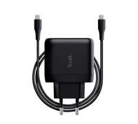 Trust Maxo Chargeur USB-C de 65W, 75% à Partir de Matériaux Recyclés, Rapide Câble USB-C 2m, Adaptateur Secteur - Blanc