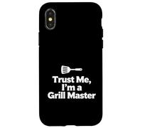 Trust Me Grill Master Design Amusant pour Cuisine dans Le Jardin Coque pour iPhone X/XS