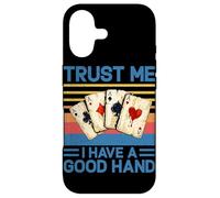 Trust Me I Have a Good Hand Joueur de Poker Amusant Casino rétro Coque pour iPhone 17