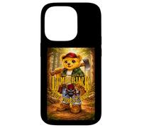 Trust Me I’m a Lumberjack, Cute Teddy Bear in Forest Graphic Coque pour iPhone 14 Pro