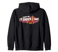 Trust Me I'd Shock That Funny EMT Nurse Paramedic ECG Design Sweat à Capuche