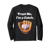 Trust Me, I'm a Catch. - Fan de baseball Manche Longue