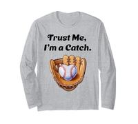 Trust Me, I'm a Catch. - Fan de baseball Manche Longue