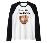 Trust Me, I'm a Catch. - Fan de baseball Manche Raglan