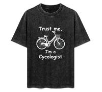 Trust Me I'm A Cycologist with Bike Mens T-Shirt Unisex Black Top Tee S