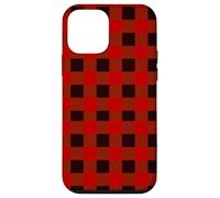 Trust Me I'm a Lumberjack Red Checked Pattern Design Graphic Coque pour iPhone 12 Mini