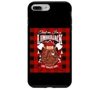Trust Me I'm a Lumberjack Red Checked Pattern Design Graphic Coque pour iPhone 7 Plus/8 Plus