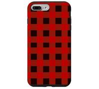 Trust Me I'm a Lumberjack Red Checked Pattern Design Graphic Coque pour iPhone 7 Plus/8 Plus