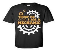 Trust Me I'm A Mechanic Adult Unisex 100% Cotton Short-Sleeve T-Shirts Black XXXL