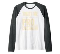 Trust Me I'm A Pro...crastinator Lazy Procrastionation - Manche Raglan
