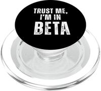 Trust Me I'm in Beta Funny Programmer Developer PopSockets PopGrip pour MagSafe