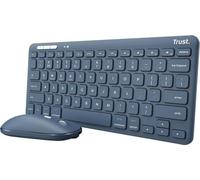Trust Mini Bluetooth QWERTY Italien Clavier sans fil avec souris incluse Bleu