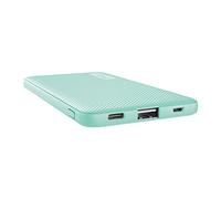Trust Mobile Batterie Externe 5000 mAh Primo Power Bank Ultra Plate pour Smartphone Android, iPhone, iPad, Tablette, Téléphone Portable et Autres - Turquoise
