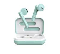 Trust Mobile Primo Touch Écouteurs Bluetooth sans Fil avec Coque de Charge, True Wireless, Micro Intégré, Jusqu'à 10h d'utilisation, pour Android, Chrome OS, iOS, MacOS, Windows, Turquoise