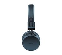 Trust Mobile Tones Casque Audio Bluetooth (25h de Lecture, Pliable, Utilisation sans Fil et Filaire, Portée de 10m) Bleu