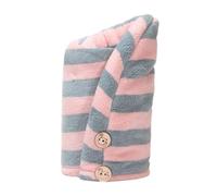 Trust My Sister serviette à cheveux en microfibre Rose et gris, 1 pièce