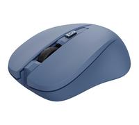 Trust Mydo Souris sans Fil Silencieuse, 82% Plastiques Recyclés 1000-1800 DPI, Récepteur USB Stockable, RF 2.4GHz, pour Gauchers et Droitiers, Mouse pour PC, Ordinateur Portable, Mac - Bleu