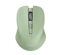 Trust Mydo Souris sans Fil Silencieuse, 82% Plastiques Recyclés 1000-1800 DPI, Récepteur USB Stockable, RF 2.4GHz, pour Gauchers et Droitiers, Mouse pour PC, Ordinateur Portable, Mac - Vert