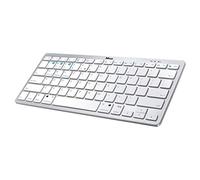 Trust Nado Clavier Bluetooth Fin pour PC/Smart TV/Tablette/Ordinateur Portable/Smartphone/Android, Disposition Italienne QWERTY, Clavier sans Fil léger, Triple Pairing, 12 Touches