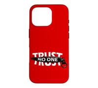 Trust No One Cool Motivational Illustration Graphic Quotes Coque pour iPhone 16 Pro