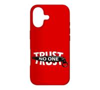 Trust No One Cool Motivational Illustration Graphic Quotes Coque pour iPhone 17