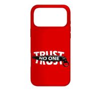 Trust No One Cool Motivational Illustration Graphic Quotes Coque pour iPhone 17 Pro Max