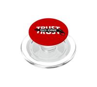 Trust No One Cool Motivational Illustration Graphic Quotes PopSockets PopGrip pour MagSafe