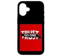 Trust No One Graphic Tees - Cool Motivational Graphic Quotes Coque pour iPhone 16