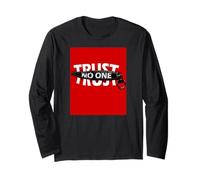 Trust No One Graphic Tees - Cool Motivational Graphic Quotes Manche Longue